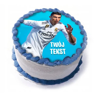 Opłatek Na Tort Cristiano Ronaldo Cr7 Tekst