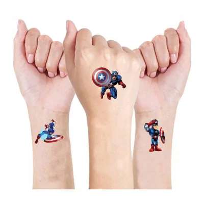 Tatuaże Dla Dzieci Zmywalne Kapitan Ameryka