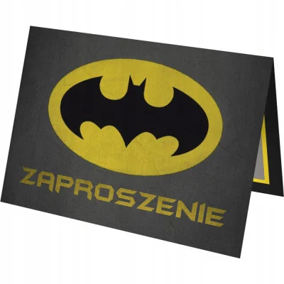 Zaproszenie Na Urodziny Batman Dc Z2