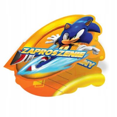 Zaproszenie Na Urodziny Sonic Z2