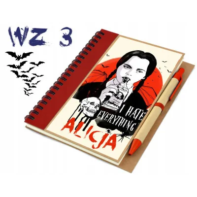 Notatnik Notes Eco Wednesday Addams Nevermore Y5