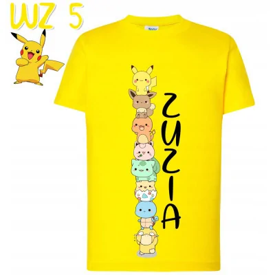 Zestaw Koszulka Kubek Pikachu Pokemon Dziecka