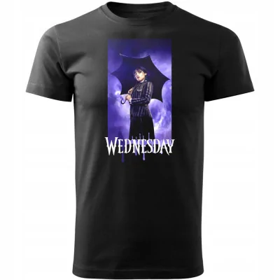 Koszulka Męska Wednesday Rodzina Addamsów W4