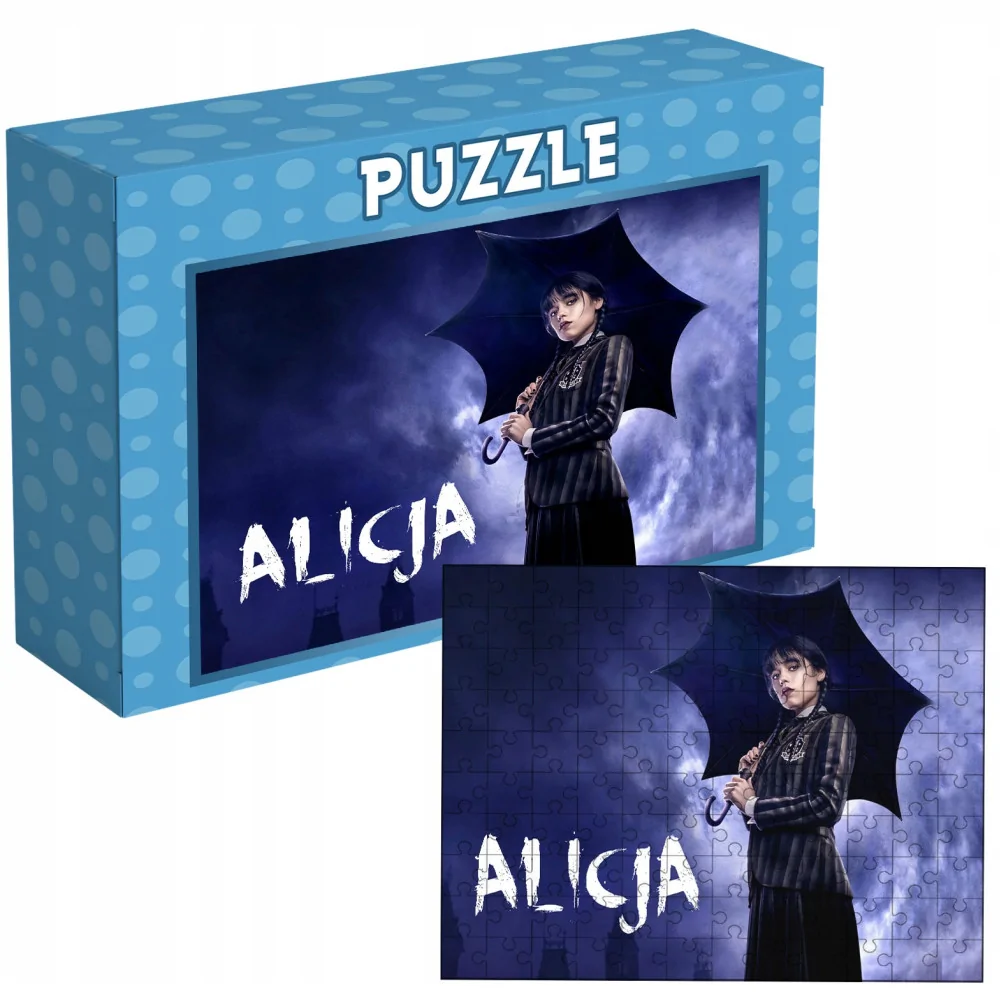 Puzzle Wednesday Addams Jenna W Pudełku 120 El