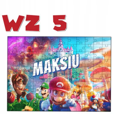 Puzzle W Pudełku Super Mario 120 El Prezent