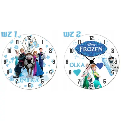 Zegar ścienny Dla Dzieci Frozen Elsa Prezent Y4
