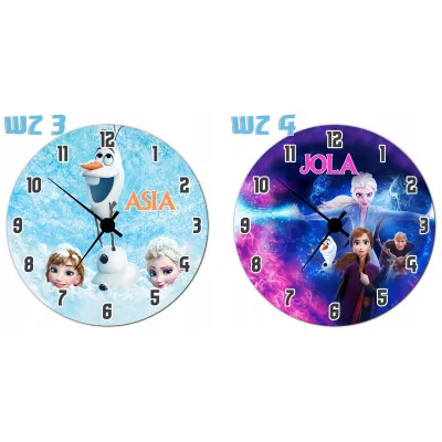Zegar ścienny Dla Dzieci Frozen Elsa Prezent Y4