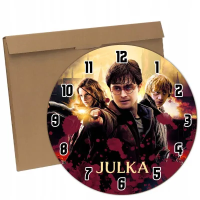 Zegar ścienny Dla Dzieci Harry Potter Prezent Y4