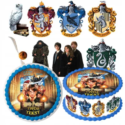 Zestaw Opłatek Na Tort + Postacie Harry Potter Z2