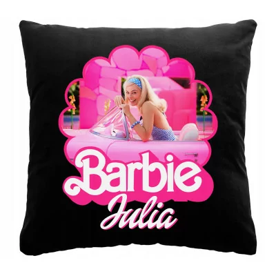 Czarna Poduszka Barbie Barbi Dla Dziecka Y4