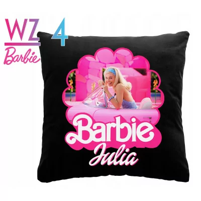 Czarna Poduszka Barbie Barbi Dla Dziecka Y4