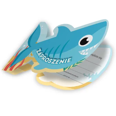 Zaproszenie Na Urodziny Rekin Baby Shark Z2