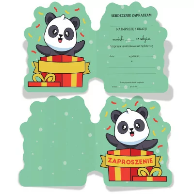 Zaproszenie Na Urodziny Panda Z2