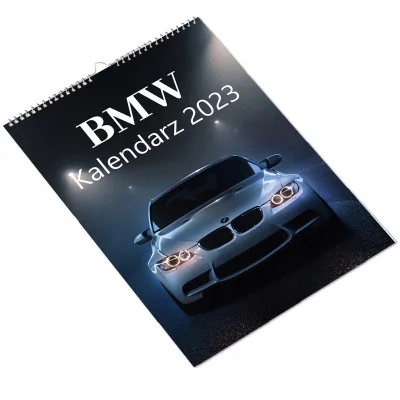 Kalendarz ścienny Na Rok 2024 Bmw Auta Prezent Wieloplanszowy A3