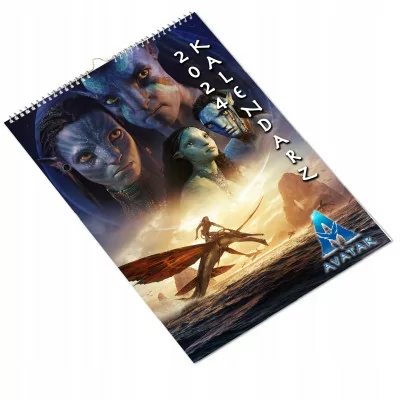 Kalendarz ścienny Na Rok 2024 Avatar Kriri Film Prezent A3