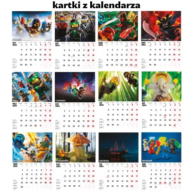 Kalendarz ścienny Na Rok 2024 Bałtyk Morze Polska Wieloplanszowy A4