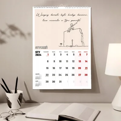 Kalendarz ścienny Na Rok 2024 Mały Książę Wieloplanszowy A4