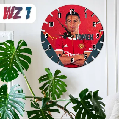 Zegar ścienny Dziecięcy Ronaldo Cr7 Prezent Y4