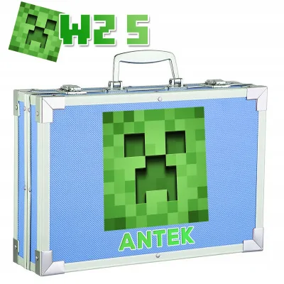 Zestaw Artystyczny Malowania W Walizce Minecraft Creeper Prezent 145 El Y5