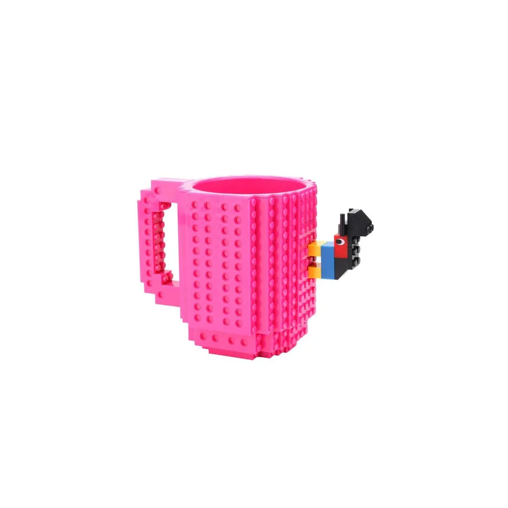 Różowy Klockowy Kubek + Klocki Lego Prezent Dla Dziecka